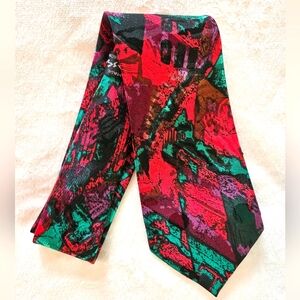 Picasso Hand Made Men's Jagad Silk Necktie Multicolor Excellent Cond 62"x3.5".